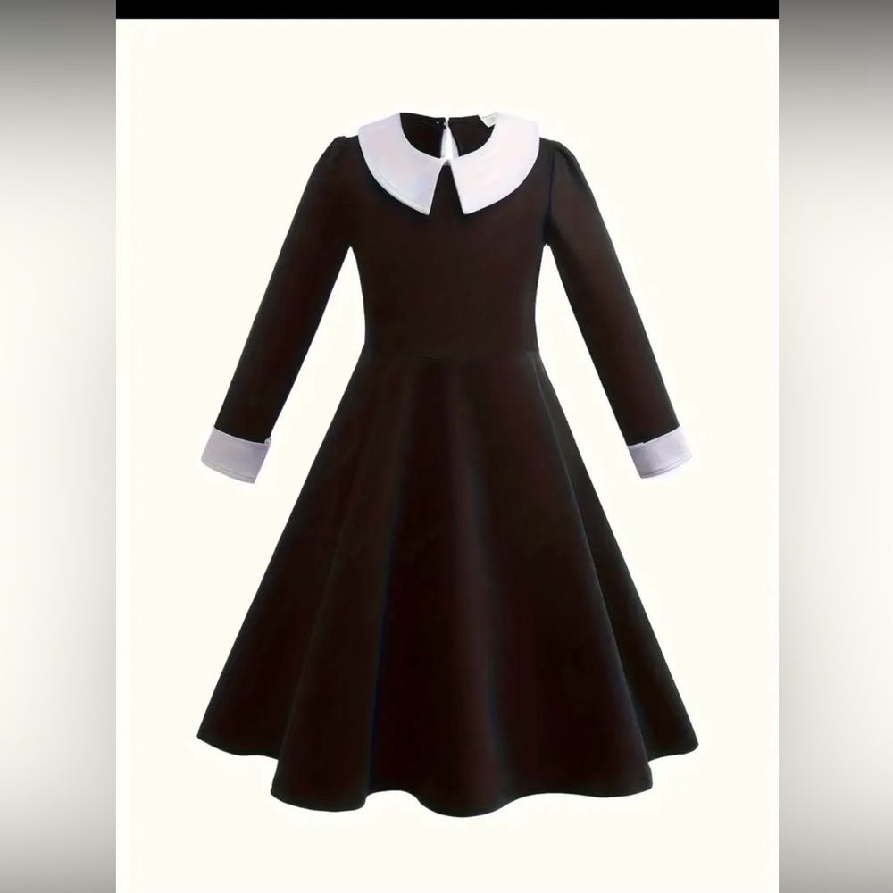 Wednesday Classic Black and White women Costume Dress Smal/Medium